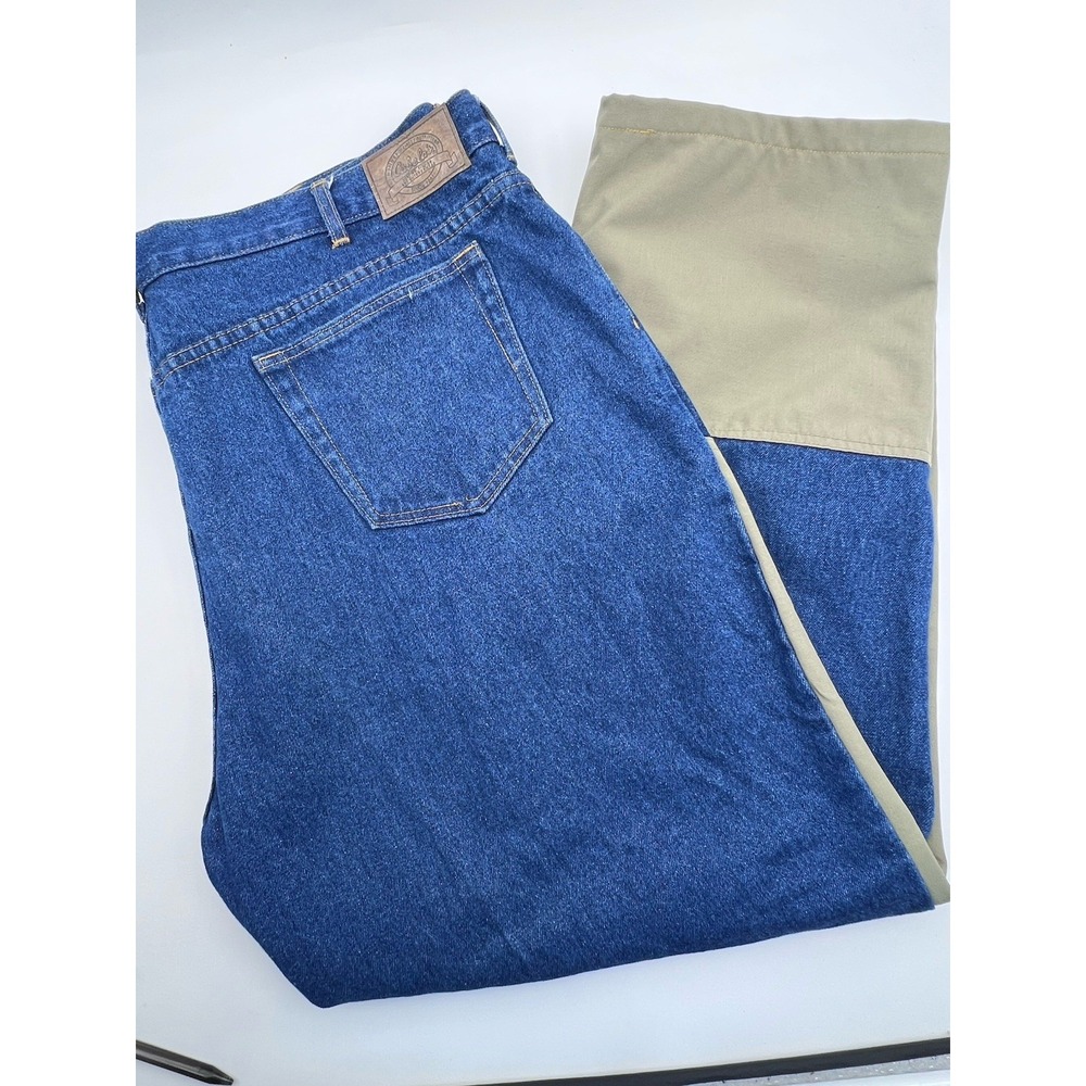 Cabelas Mens 48x34 Fit 46X31 Jeans Upland Roughneck Brush Guard Field Hunting